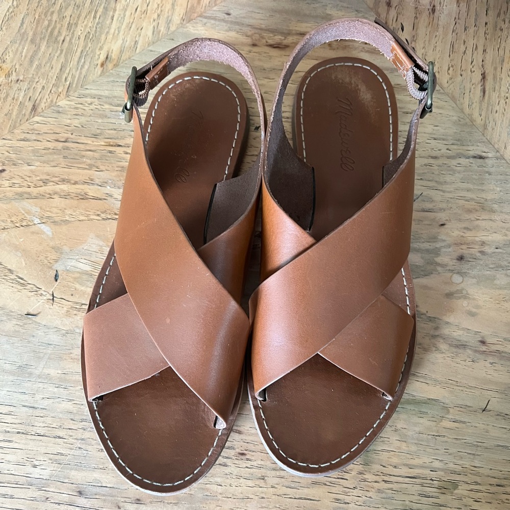 Madewell Boardwalk Crossover Sandals